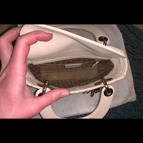 Lady Dior Lambskin White - Picture 4 of 8